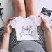 personalised baby grow (baby surname & heart) 