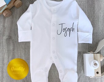 personalised baby pyjamas