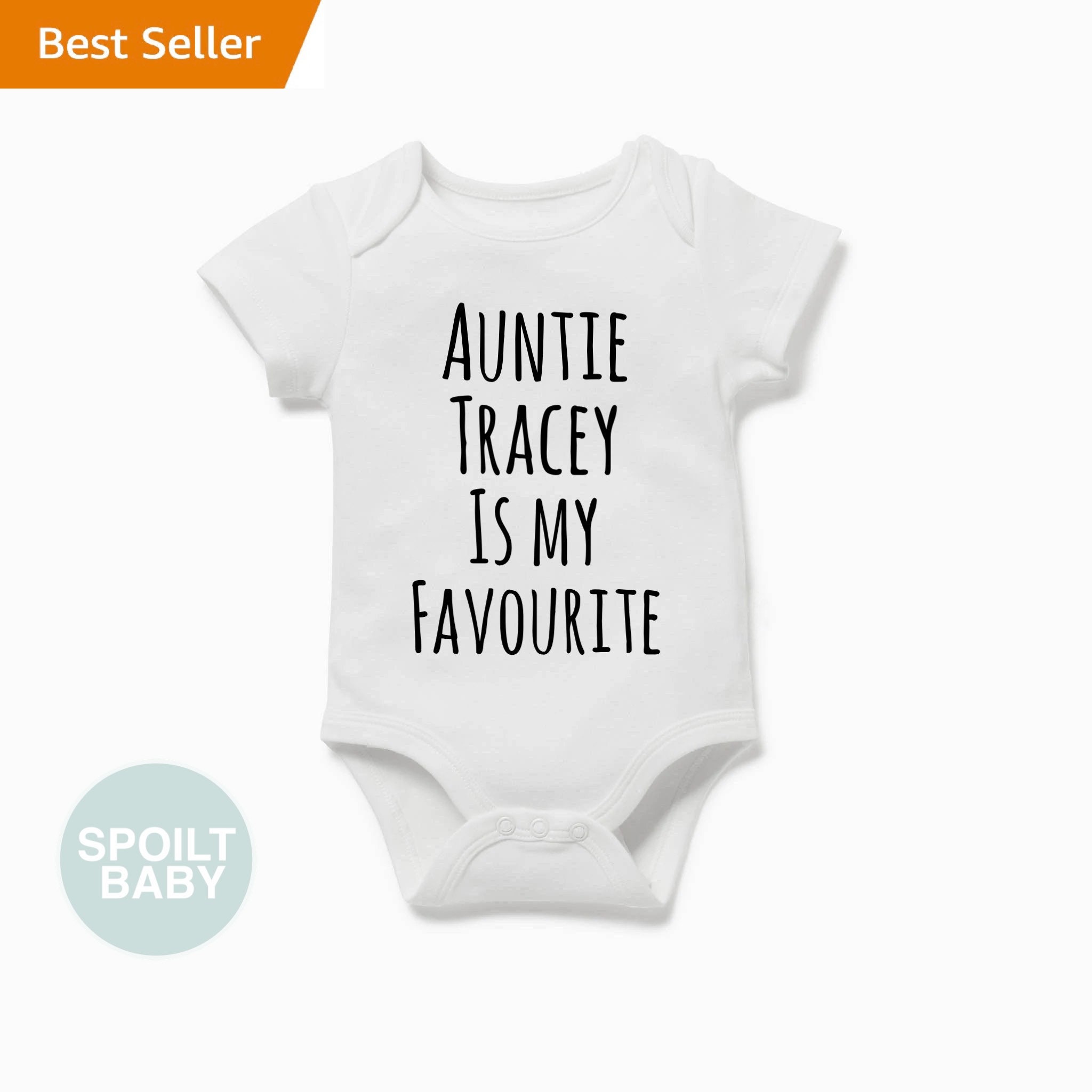 Favourite Auntie Aunty Personalised Baby Grow By Spoilt Baby Etsy Uk Favourite Auntie Aunty Personalised Baby Grow By Spoilt Baby Etsy Uk
