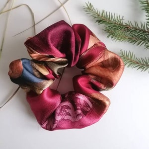 Scrunchie, Big Christmas scrunchies, Red colorful scrunchies