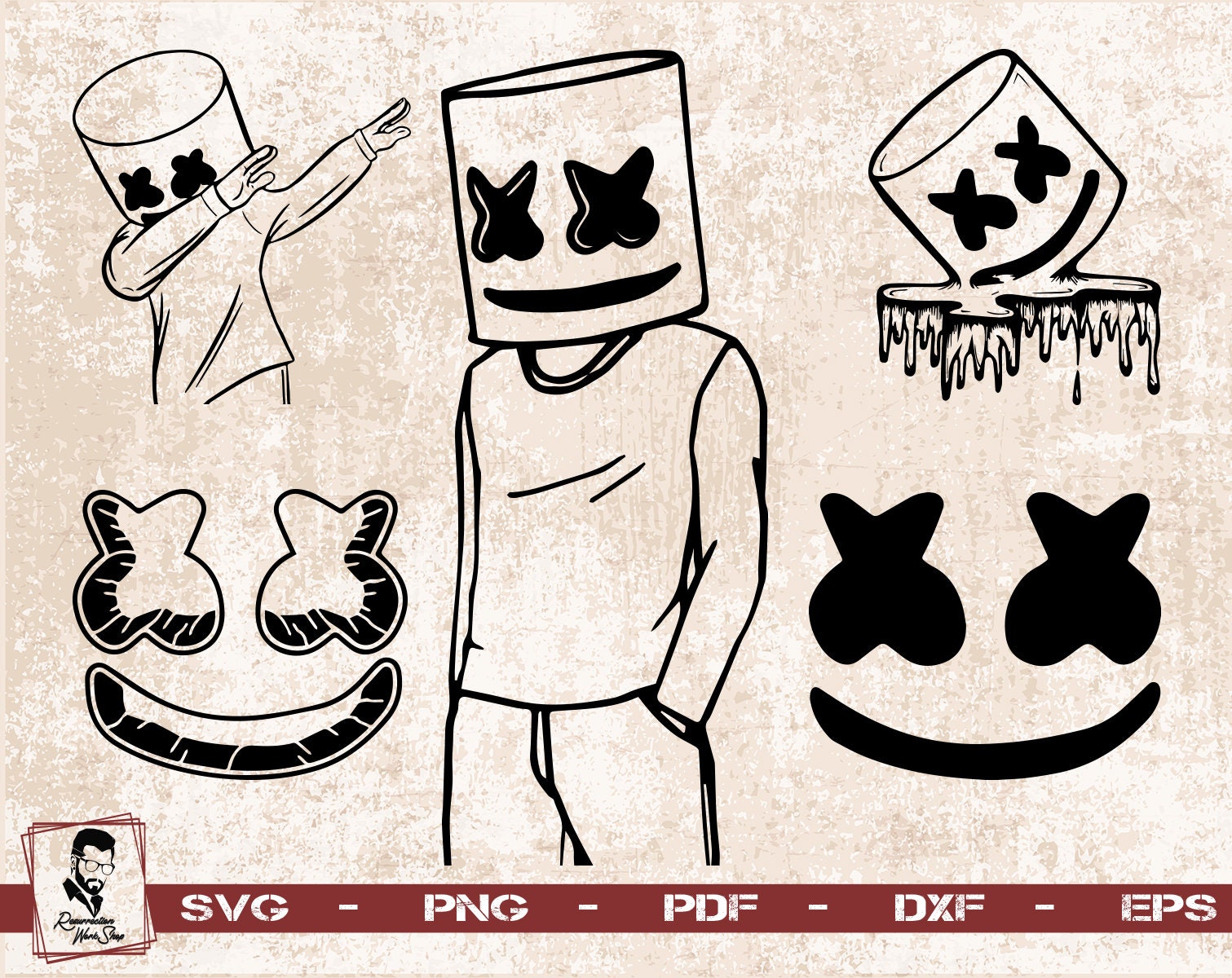 Marshmallow Smile Svg Marshmallow Svg Marshmallow Tshirt Etsy