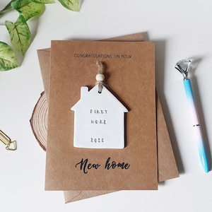 Cartão da primeira casa, nova casa 2023, cartão da nova casa, cartão da nova casa, lembrança de enfeite pendurado, decoração da primeira casa, presente da nova casa, presente de mudança