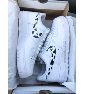 Custom Nike Air Force 1 Cow Print Cow Print Custom Nike Air Force