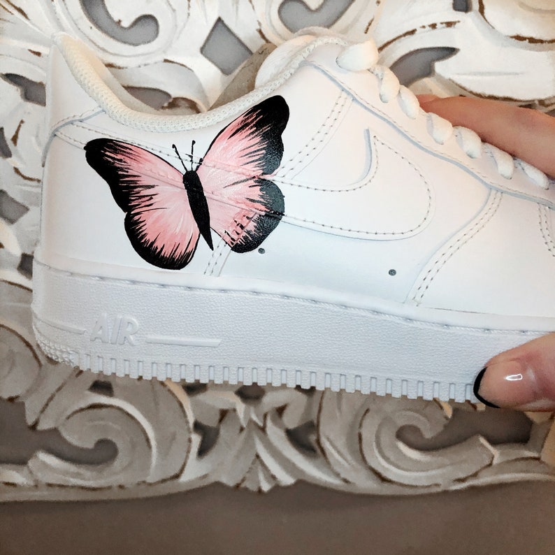 womens butterfly air force ones