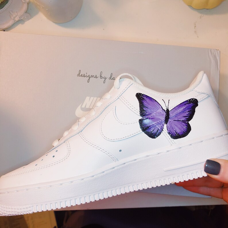womens butterfly air force ones