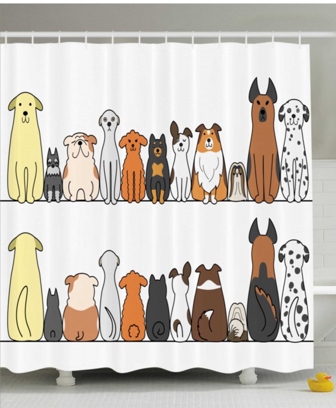 Shower curtain animal print shower curtain bath curtain 3d | Etsy