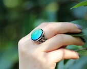 New Arrival High Quality Bohemian Style Handmade Jewelry Color Change Mood Stone Ring for Women