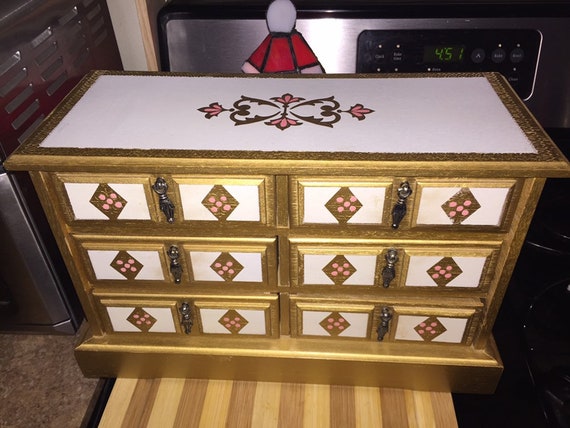 Mid century jewelry music box