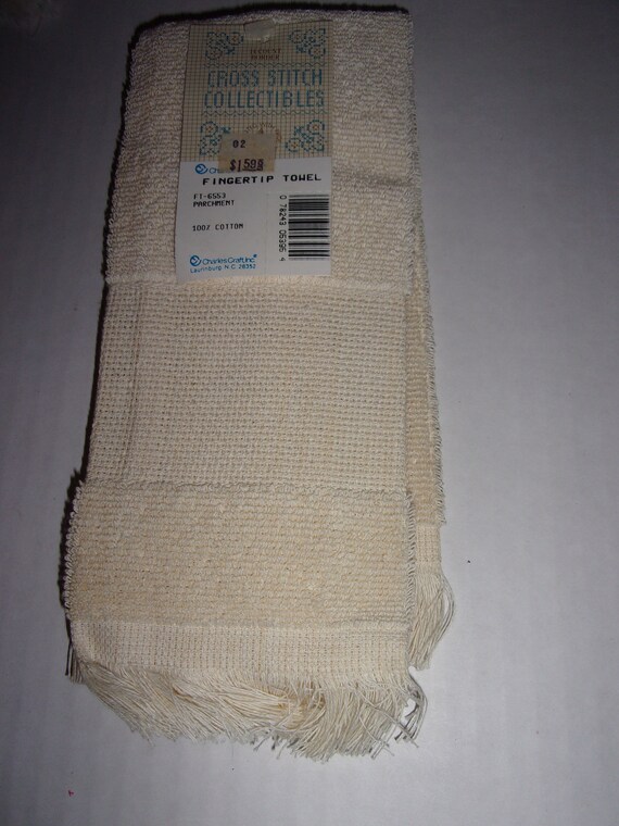 Fingertip Towel to Cross Stitch. 14 Count. 4 Colors. Each Etsy