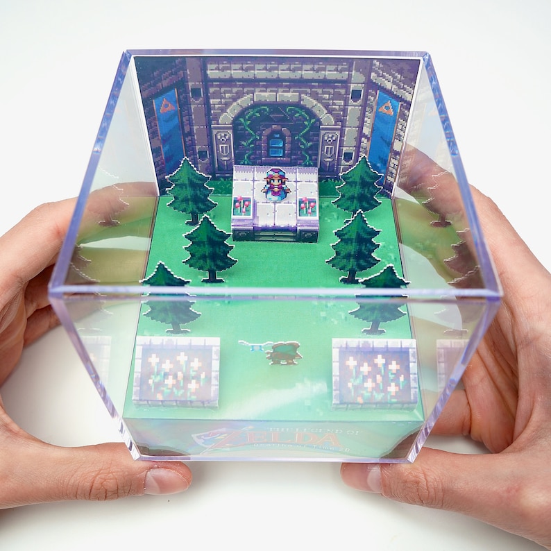 Zelda Ocarina of Time Cube DIY Diorama Cube Papercraft Etsy México