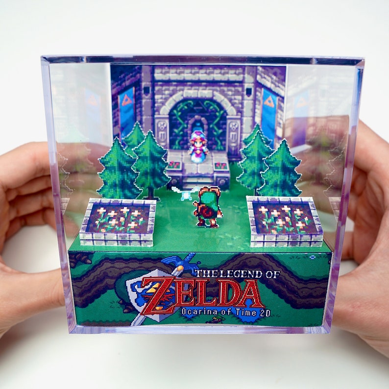 Zelda Ocarina of Time Cube DIY Diorama Cube Papercraft Etsy México