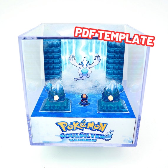 Pokemon Lugia Soulsilver DIY Diorama Cube Papercraft Shadowbox Pokemon  Retro Gamer Gift Video Game Decor Template -  Denmark