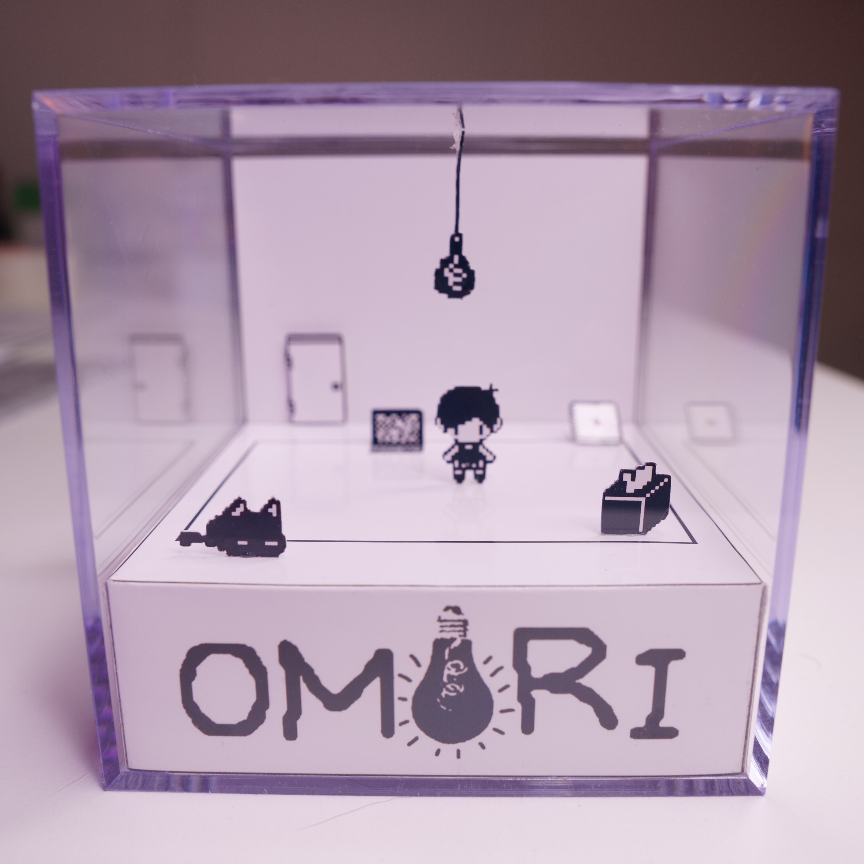 OMORI White Space 3D Cube Diorama Omori Acrylic Box Gift Etsy India