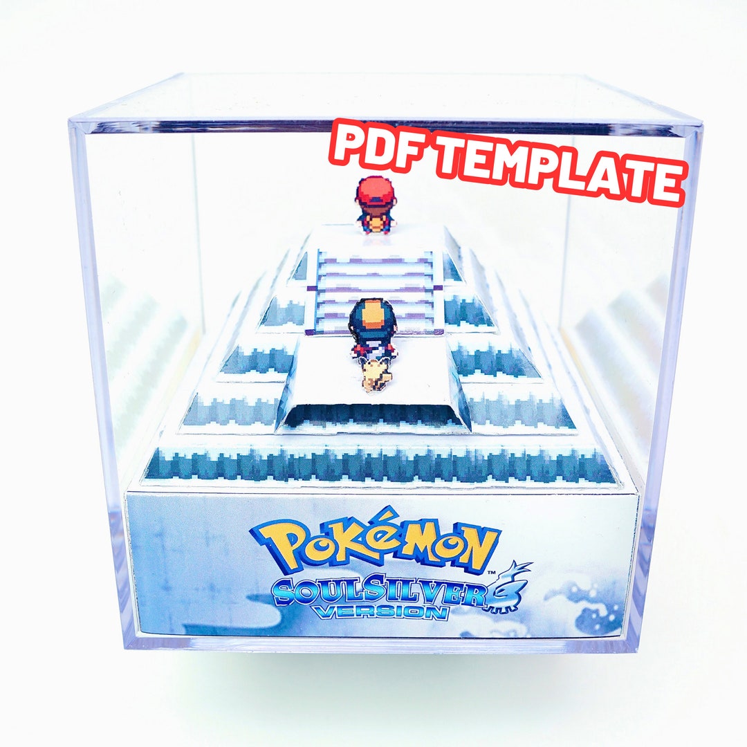 Pokemon Soul Silver/Heart Gold Red Battle Cubic Diorama – ARTS-MD