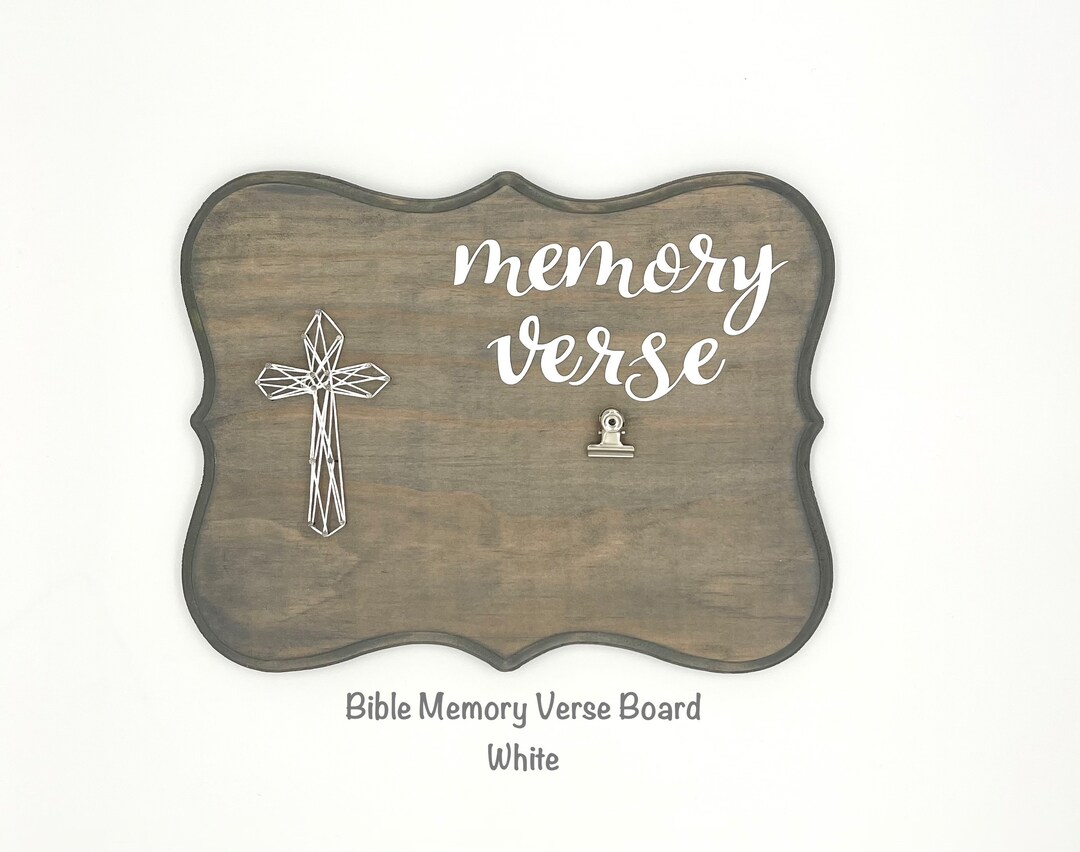 Bible Memory Verse Boards/scripture Memory Verse Etsy