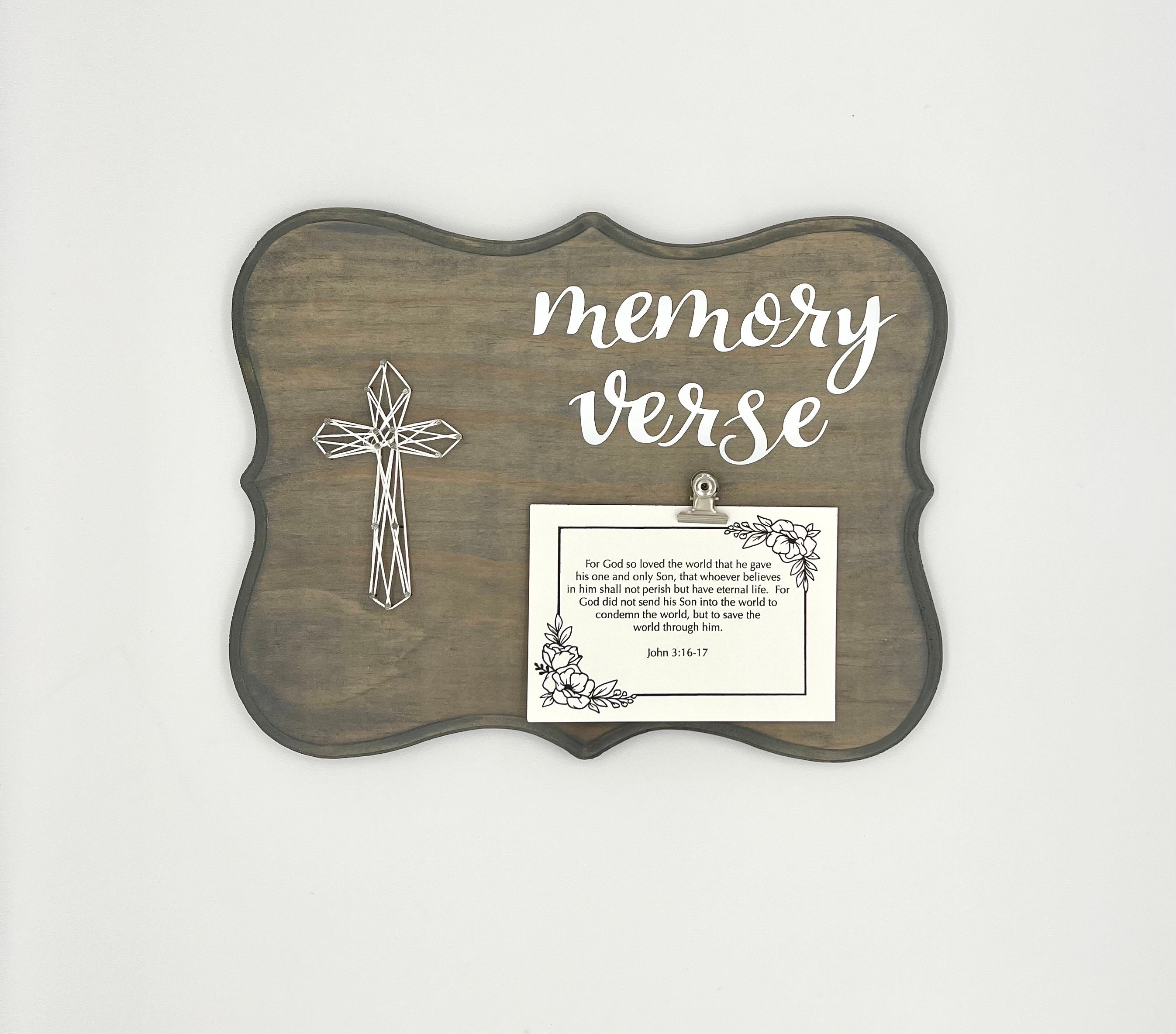 Bible Memory Verse Boards/scripture Memory Verse Etsy