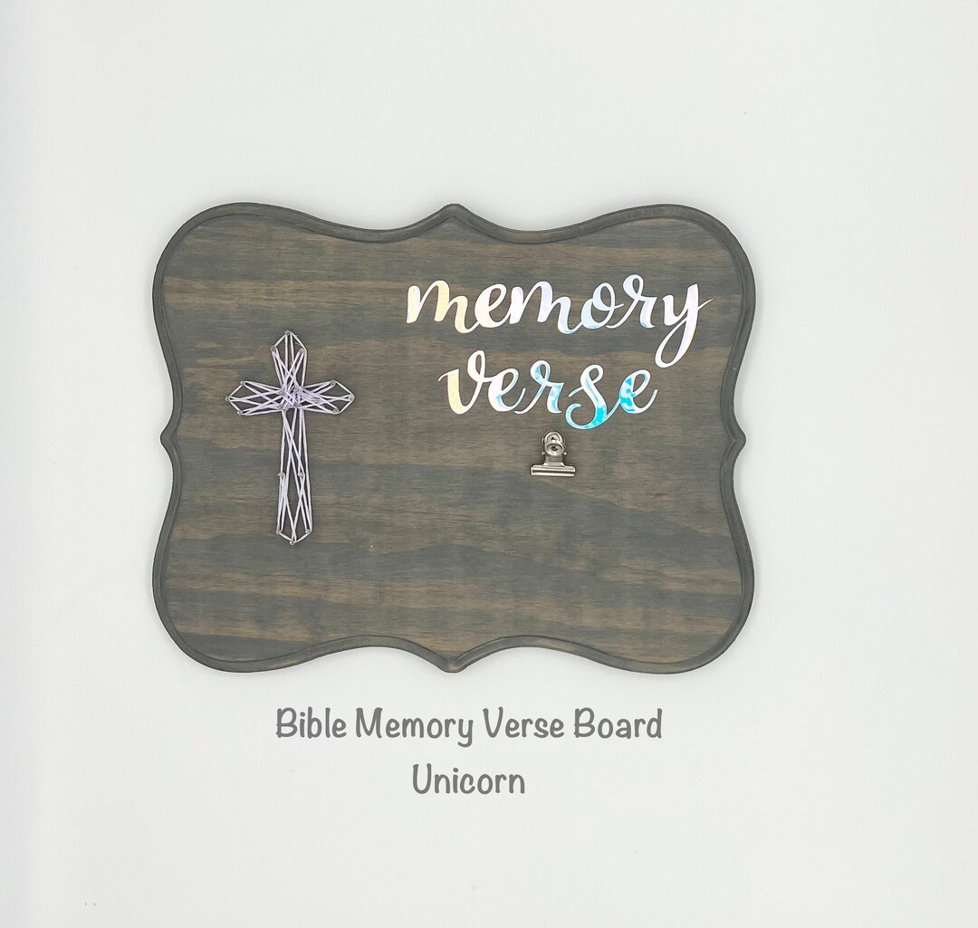 Bible Memory Verse Boards/scripture Memory Verse Etsy
