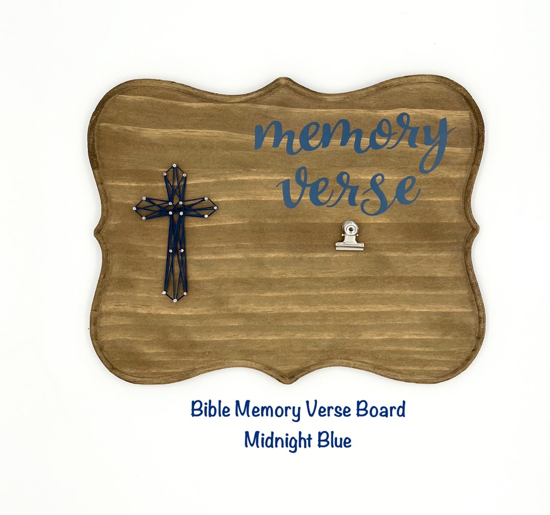 Bible Memory Verse Boards/scripture Memory Verse Etsy