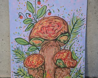 Peinture champignon
