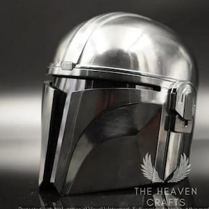 The Mandalorian Helmet Steel Halloween Helmet With Liner  Strap Star Wars Handmade Mandalorian Helmet  The Mandalorian Star Wars