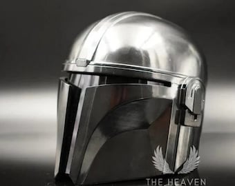 手作りスチール製マンダロリアンヘルメット、スターウォーズコスプレアーマー