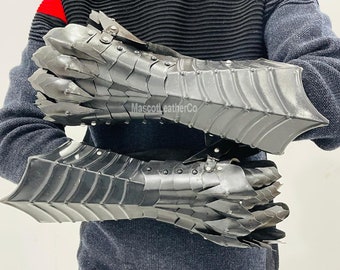 Medieval Nazgul Gloves Set | Black Nazgul Gauntlets Steel | Costume Gloves Gauntlets | Gauntlet Gloves Pair For Cosplay Costume Gloves
