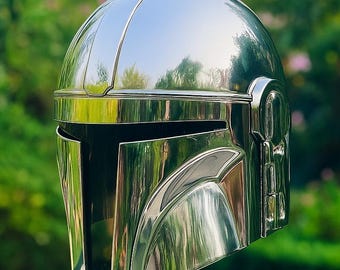 Handmade The Mandalorian Helmet: 18 Gauge Steel, Star Wars Cosplay