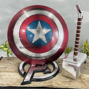 キャプテン・アメリカのシールド | バトルダメージ キャプテン・アメリカのシールド ディスプレイやコスプレ用シールド ギフトに最適