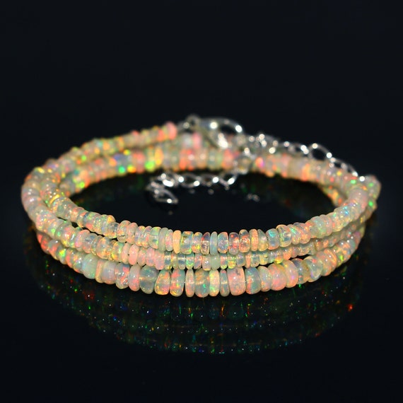Ethiopian Opal Beads Gemstone Ethiopian Opal Spinal Beads Women's Love