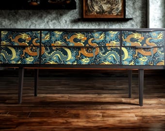 Dragon design bespoke sideboard