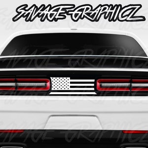 Amerikanische Flagge Rücklicht Divider Blackout Kit Aufkleber Passend für Dodge Challenger sxt rt gt srt scatpack