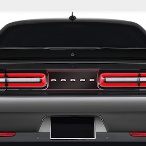 Solid Taillight Divider Decal with Emblem Letter Cutout Fits Dodge Challenger sxt gt rt srt scatpack