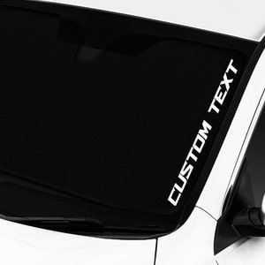 Side A Pillar Custom Racing Text Banner Decal