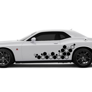 Modern Honeycomb Vinyl Decal Graphics Fits Dodge Challenger sxt rt gt srt scatpack