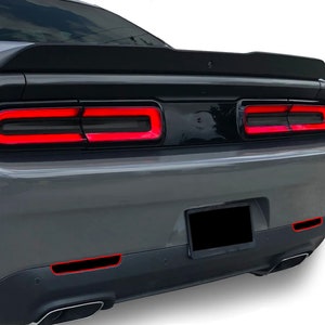 Rear Reflector Overlays Blackout Decal Kit Fits Dodge Challenger sxt gt rt srt scatpack