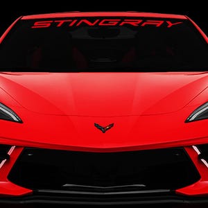 Stingray Windshield Banner Decal Fits Chevy Corvette C8 Stingray