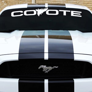 Coyote Windshield Decal Fits Mustang Gt 5.0
