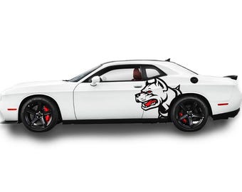 Angry Dog Side Vinyl Decal Graphics Fits Dodge Challenger sxt rt gt srt scatpack