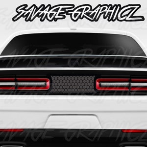 Honeycomb Rücklicht-Teiler Blackout Kit Aufkleber für Dodge Challenger sxt gt rt srt scatpack