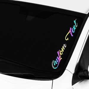 Side A Pillar Custom Dripping Script Text Vertical Banner Decal