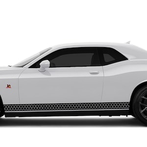 Honeycomb Rocker Panel Stripes Fits Dodge Challenger sxt gt rt srt scatpack