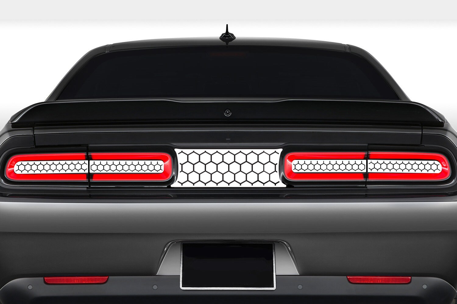 Solid Honeycomb Taillights and Divider Decals Kit Fits Dodge
