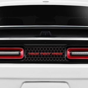 Honeycomb With Custom Text Taillight Divider Blackout  Decal Kit Fits Dodge Challenger sxt rt gt srt scatpack