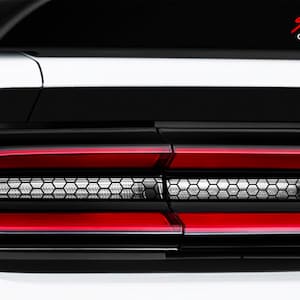 Outlined Honeycomb Brake Light/Reverse Light Decal Overlay Fits Dodge Challenger sxt rt gt srt scatpack