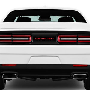 Custom Text Taillight Divider Blackout  Decal Kit Fits Dodge Challenger sxt gt rt srt scatpack