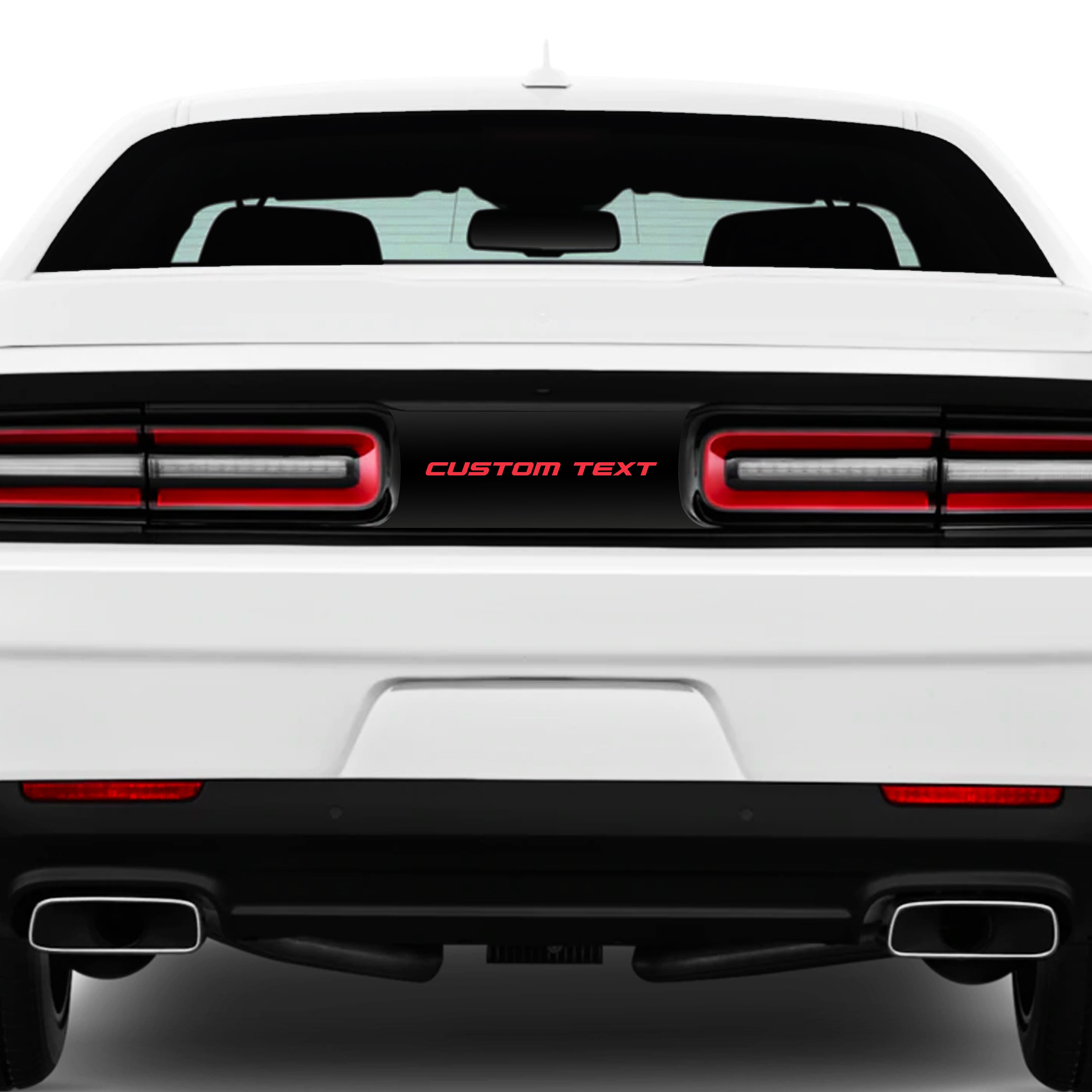 Custom Text Taillight Divider Blackout  Decal Kit Fits Dodge Challenger sxt gt rt srt scatpack