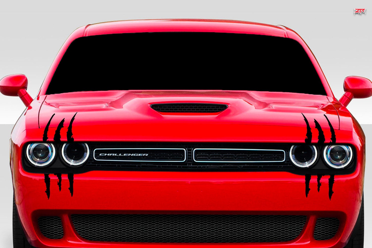 2 Headlight Claws Scratch Vinyl Decals Fits Dodge Challenger Sxt
