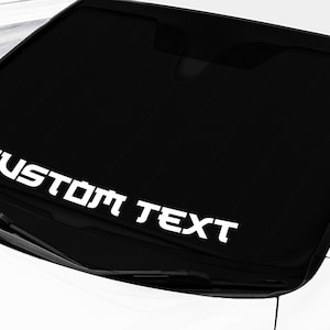 Windshield Custom Japanese Text Vertical Banner Decal