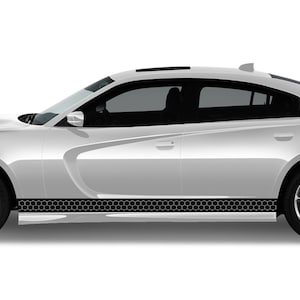 Solid Honeycomb Rocker Panel Stripes Fits Dodge Charger sxt rt gt srt scatpack