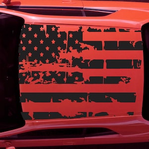 USA Roof American Flag Decal Fits Dodge Challenger sxt rt gt srt scatpack
